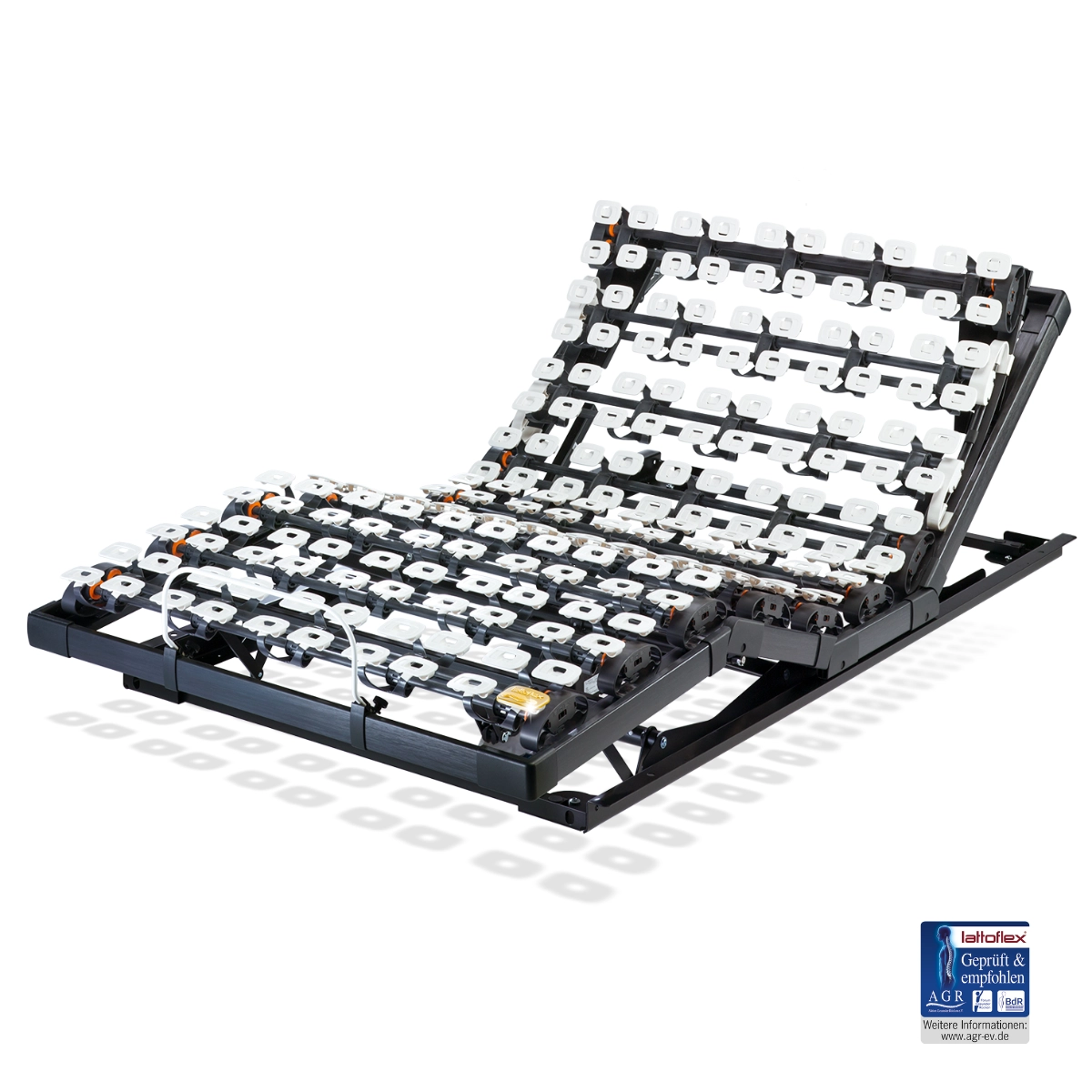 Lattoflex Rahmen 384 mit AGR ev Gütesiegel.